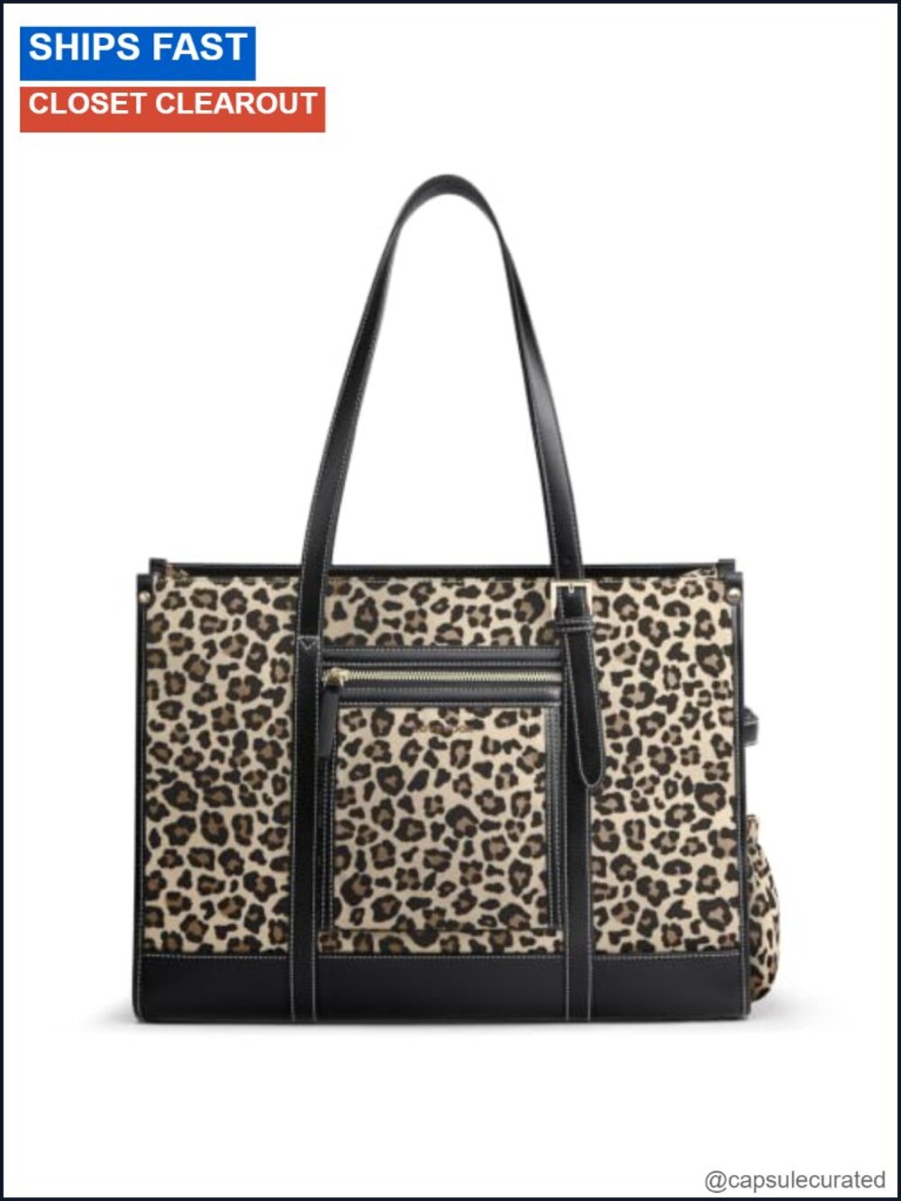 15.6 Inch Laptop Tote Bag Canvas Leather Trim Messenger Shoulder
